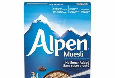 Amazon.ca: Alpen Muesli Cereal No Sugar Added, High Fibre, Non-GMO, 600g 4.97$ or 4.72$ S/S