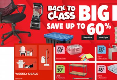 Canadian Tire: Back To Class Big Red Sale up to 60% off + Get $40 in CT Money When You Spend $200 Today Only