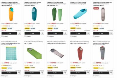 Canadian Tire: Sleeping Bags CLEARANCE YMMV ON MODELS AND PRICE...CT uses Dynamic pricing per store