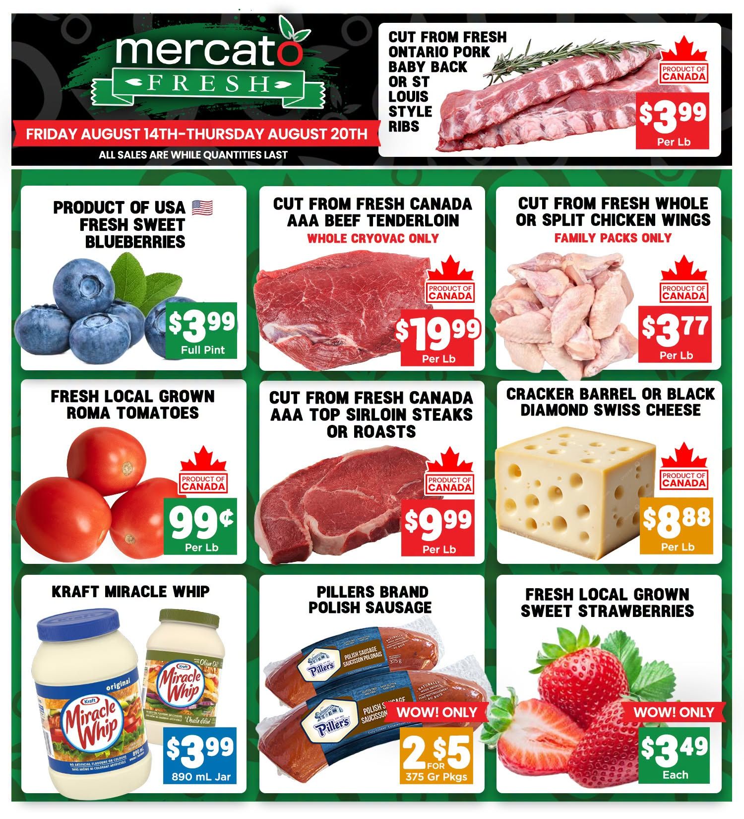 Mercato Fresh Flyer August 14 to 20