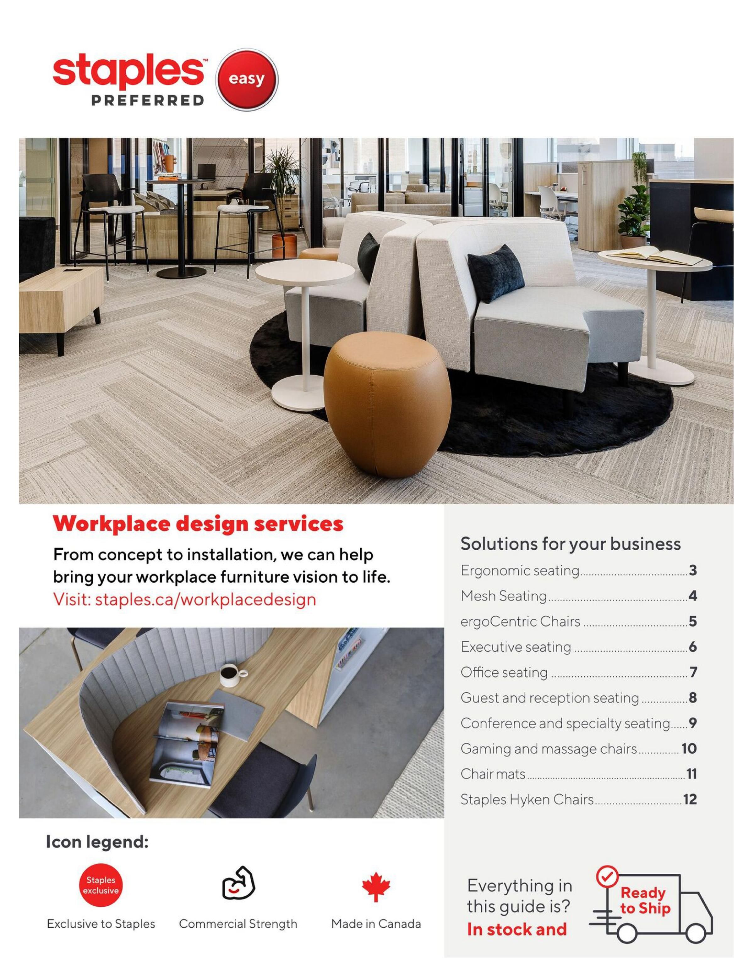 Staples 2026/2027 Furniture Guide August 14 to July 27