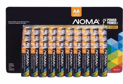 Canadian Tire: NOMA 40-pk AA Alkaline Batteries, Long Lasting, All Purpose $12.39