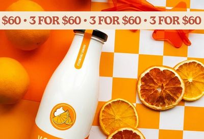 Vodkow Canadian Cream Liqueur Summer Flavours 3 x 750 mL Bottles for $60