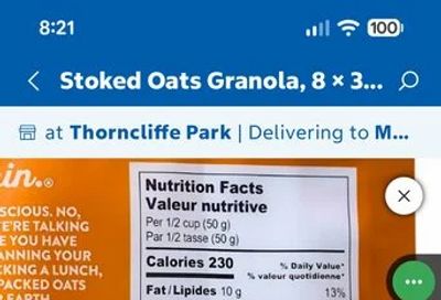 Costco.ca - Stoked Oats Granola (8 x 300g) - $31.99 ($11 off)