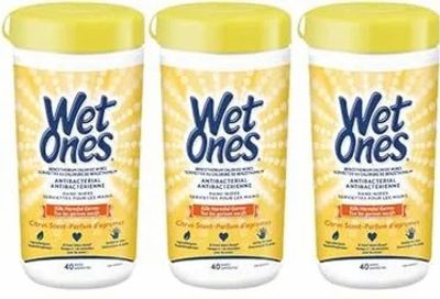 Amazon.ca: YMMV? Wet Ones Antibacterial Hand Wipes, Citrus Scent, 6 pack X 40 wipes / $17.43 w s&s and 30% off coupon