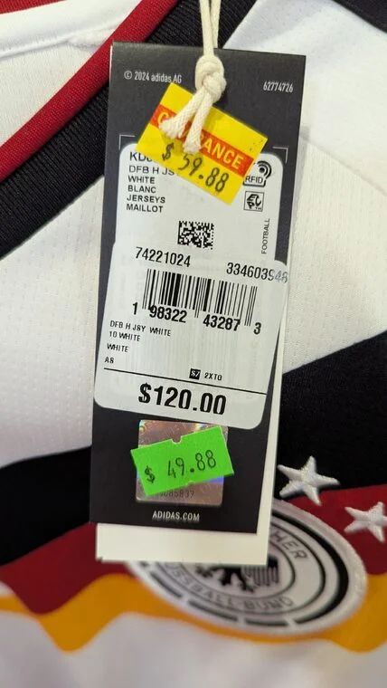 Sport Chek: Football World cup jerseys - now $10 cheaper. "Clearance' price was $59.88 and now $49.88 Sport Chek: Football World cup jerseys - now $10 cheaper. "Clearance' price was $59.88 and now $49.88