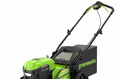 Walmart: Greenworks 20” lawn mower 2x24V