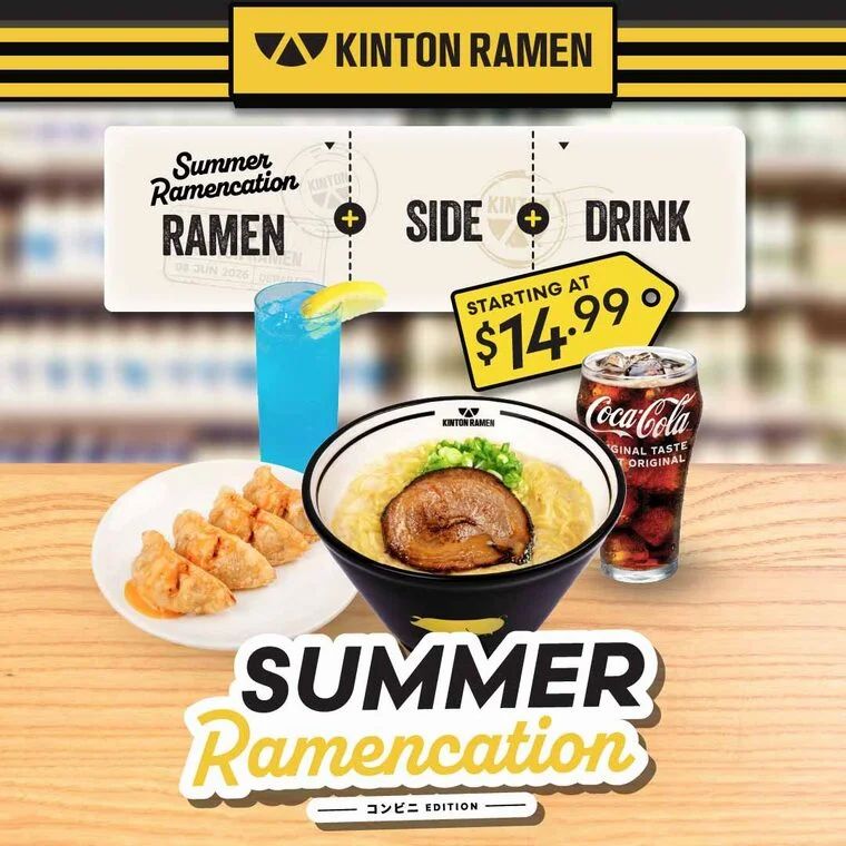 Kinton ramen: Summer ramencation set menus $14.99+ Kinton ramen: Summer ramencation set menus $14.99+