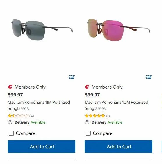 Costco - Maui Jim Komohana Sunglasses $99.97 - Members only Costco - Maui Jim Komohana Sunglasses $99.97 - Members only