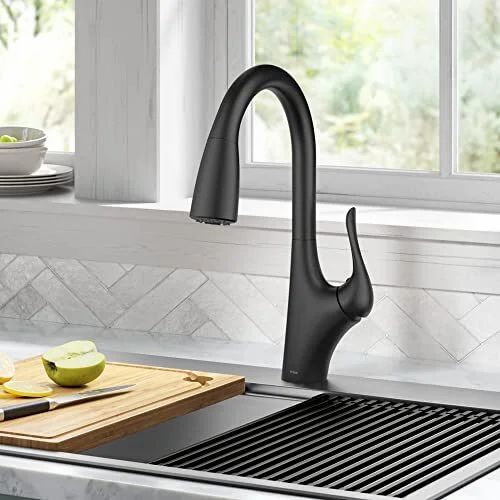 Amazon.ca: KRAUS Single Handle Kitchen Faucet in Matte Black -- 135.95$ Amazon.ca: KRAUS Single Handle Kitchen Faucet in Matte Black -- 135.95$