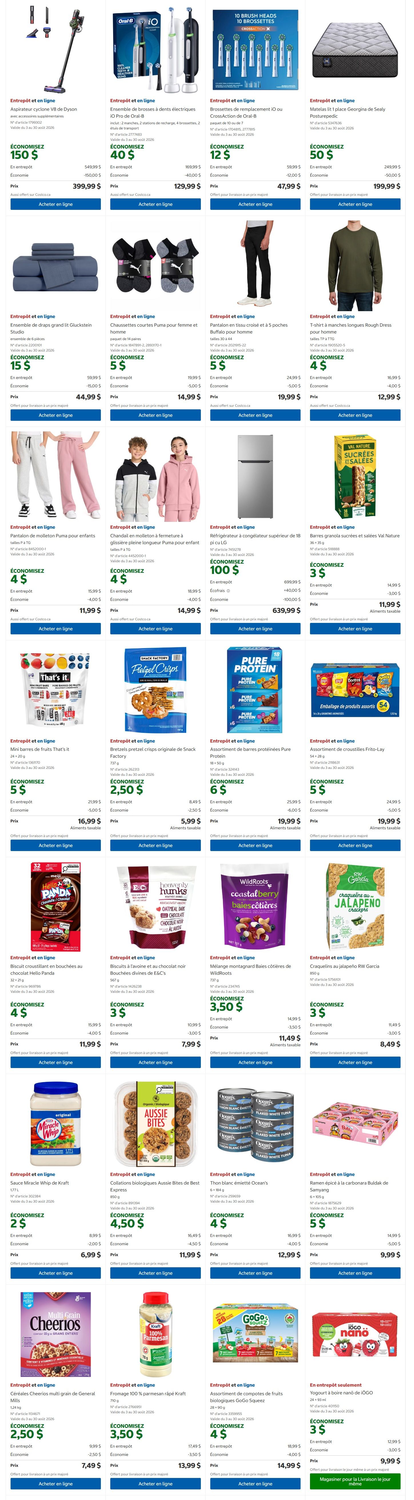 Costco (QC) Warehouse Offers August 17 to 30