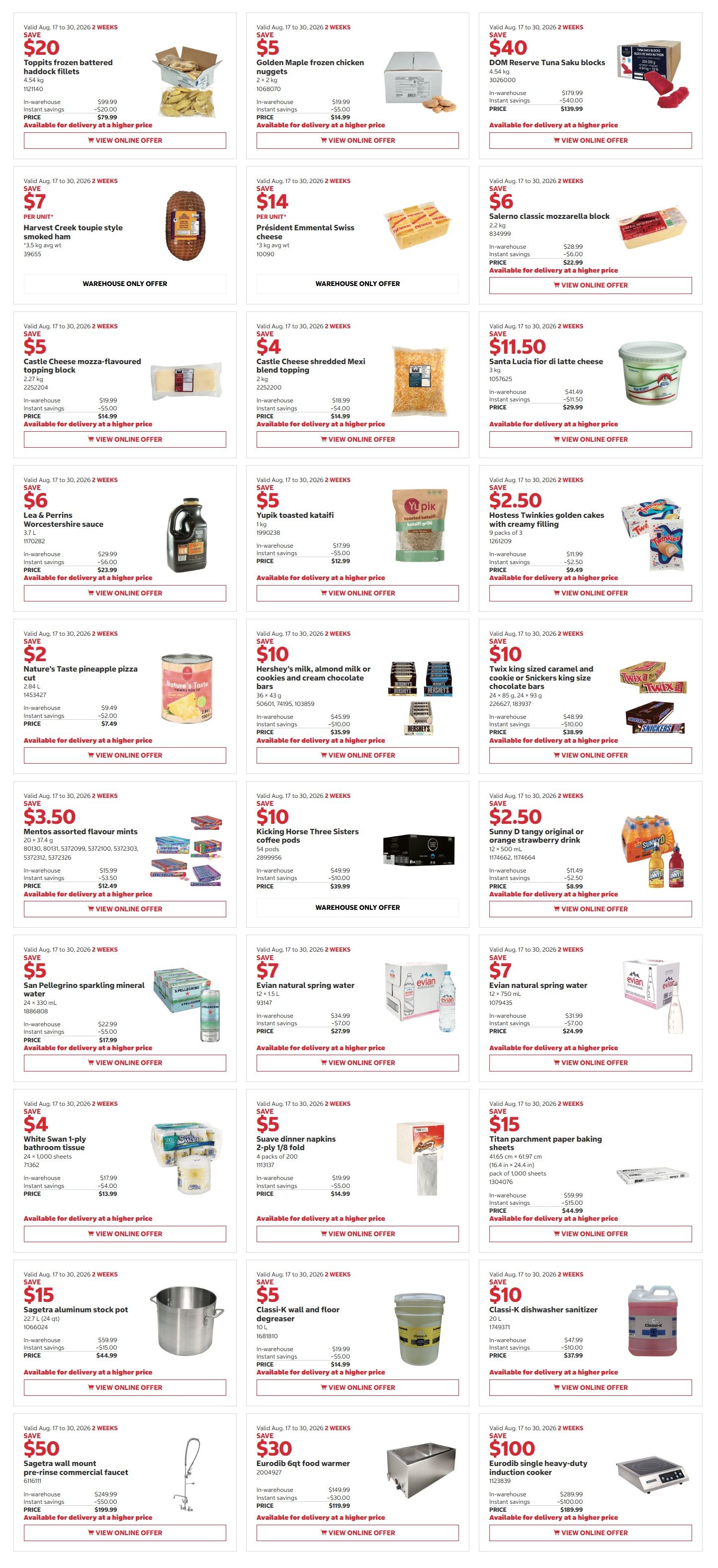 Costco Business Centre Instant Savings Flyer August 17 to 30