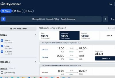 Air Transat: Non-stop YUL to BRU (Brussels) - $573 CAD Roundtrip (Air Transat)