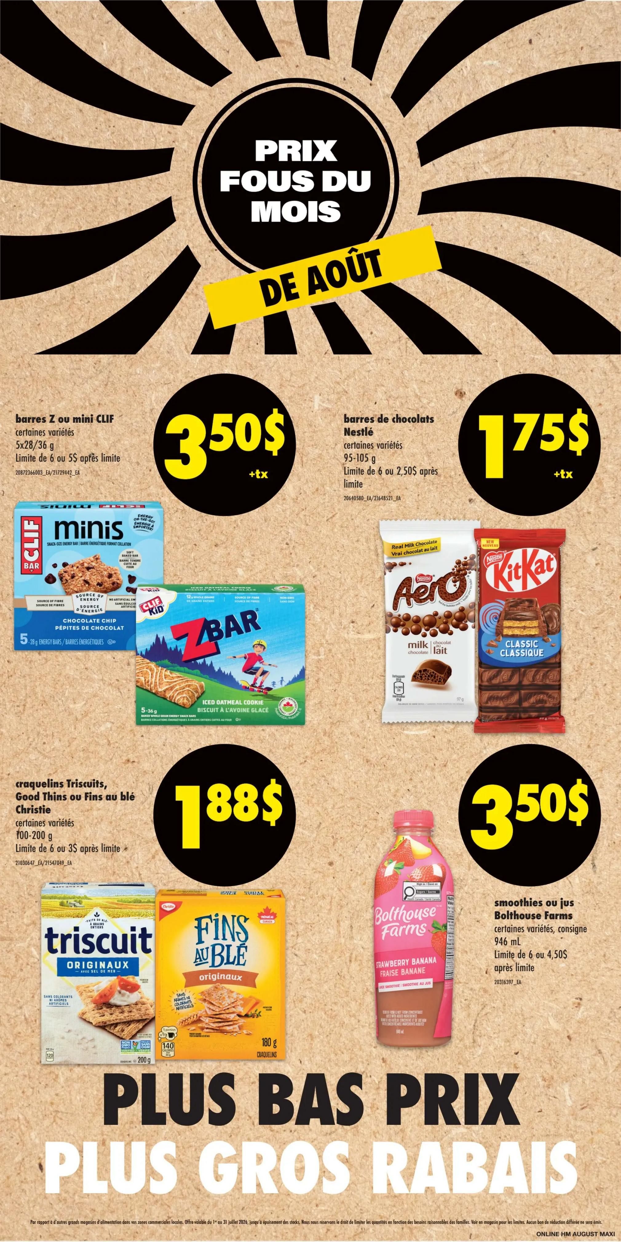 Maxi Flyer August 20 to 26