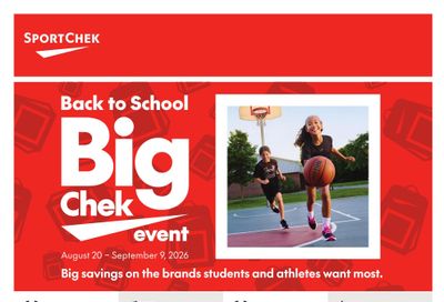 Sport Chek Flyer August 20 to September 9