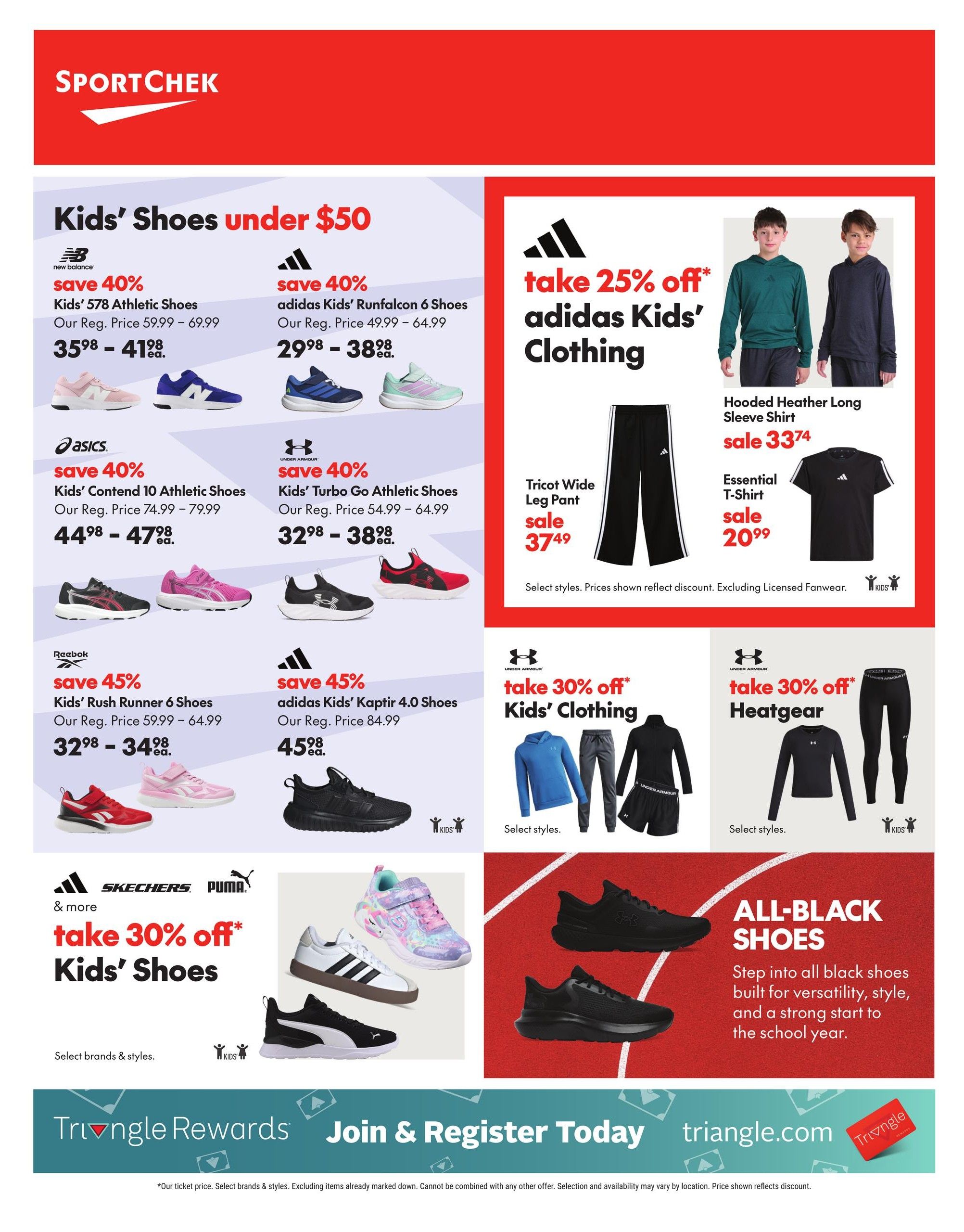 Sport Chek Flyer August 20 to September 9