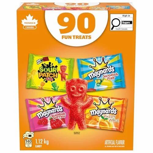Amazon.ca: Maynards, Assorted Gummy Candy, Pack of 90 - $10.84 S&S Amazon.ca: Maynards, Assorted Gummy Candy, Pack of 90 - $10.84 S&S