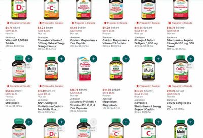 Real Canadian Superstore: RCSS Unadvertised Deal - Tons of Jamieson Vitamins on sale for 50% off