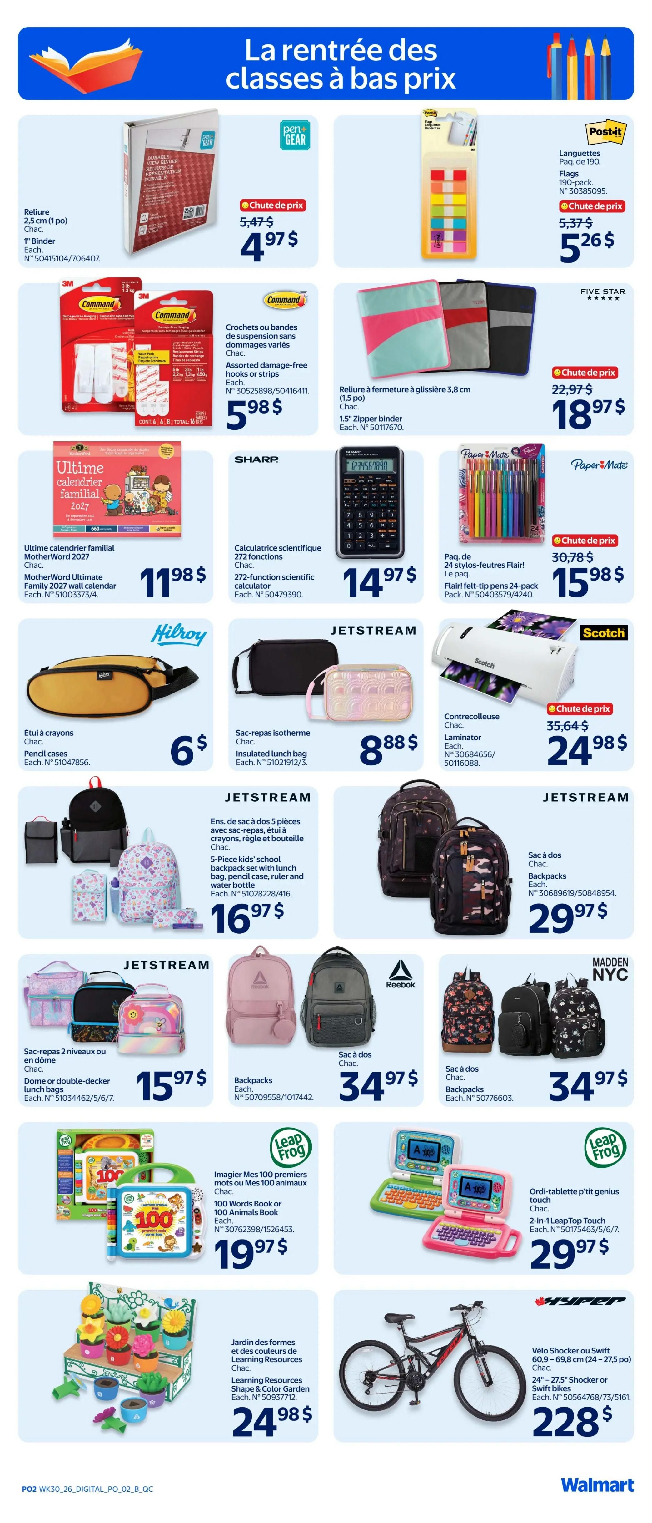 Walmart (QC) Flyer August 20 to 26