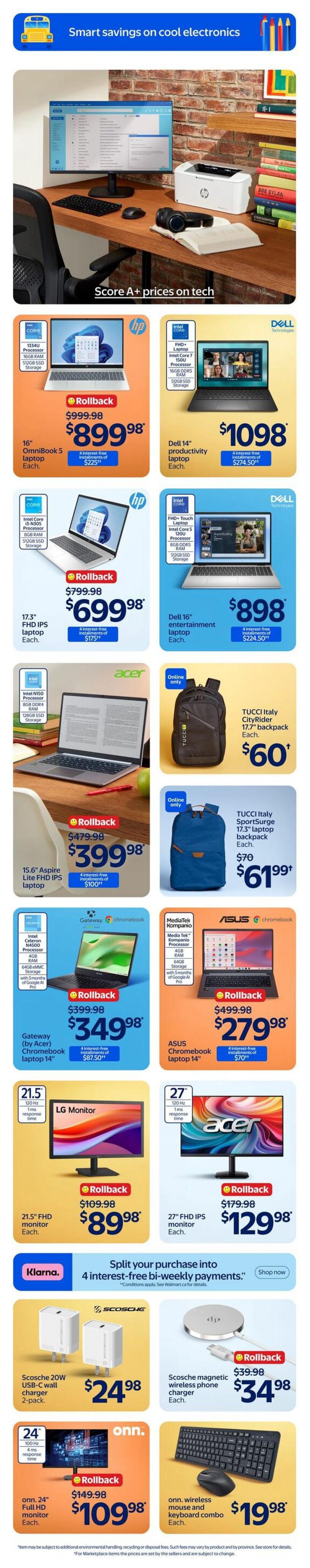 Walmart (West) Flyer August 20 to 26