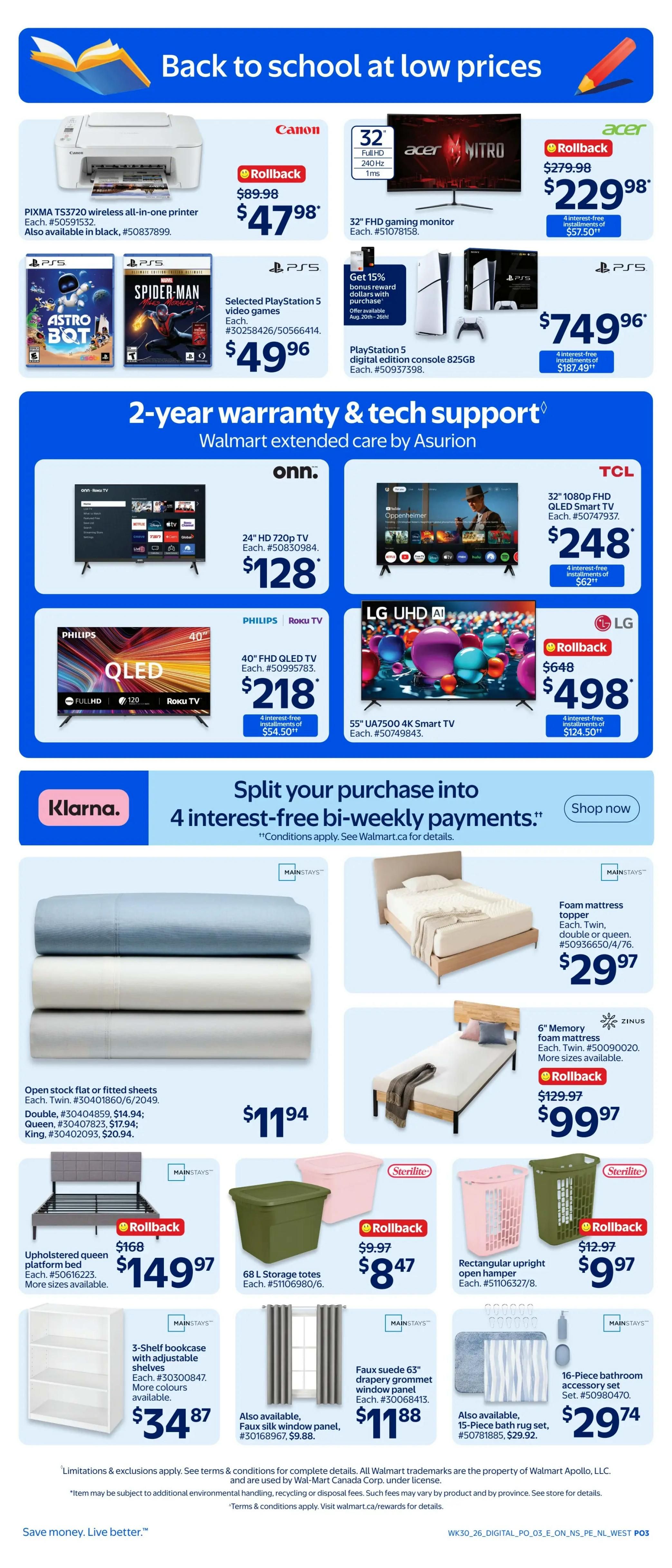 Walmart (ON) Flyer August 20 to 26