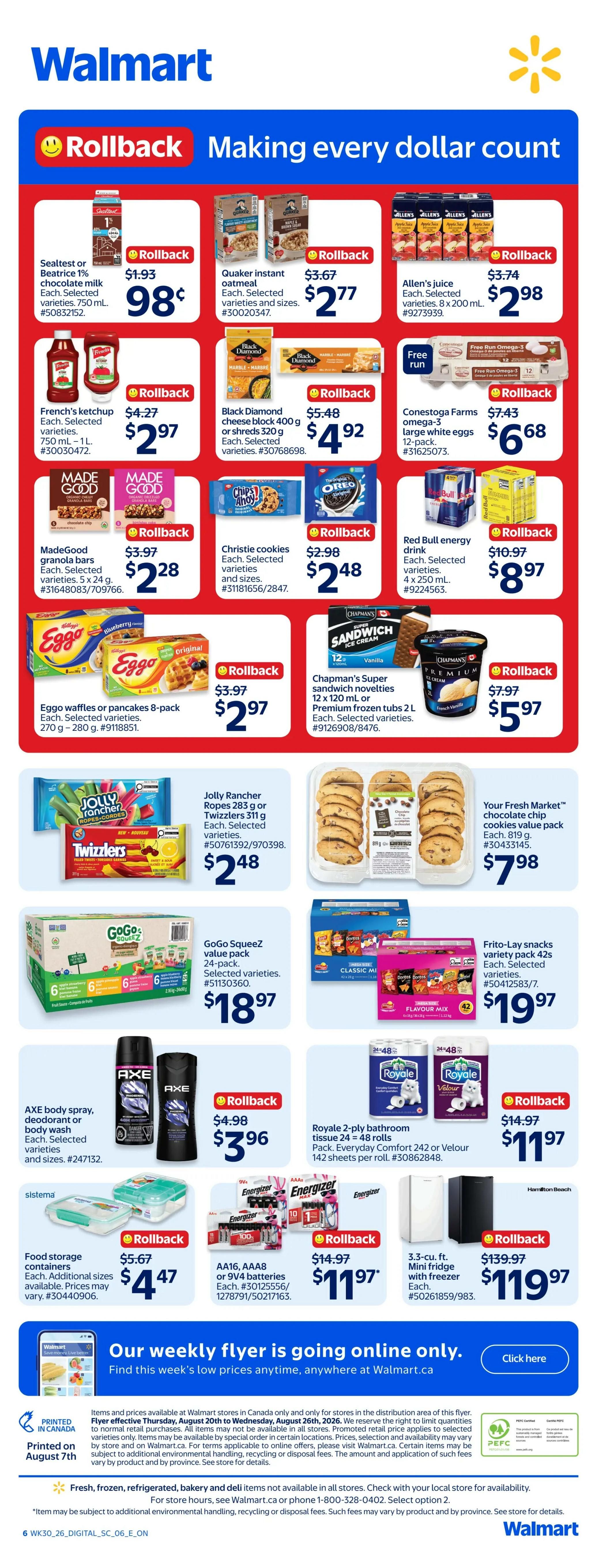 Walmart (ON) Flyer August 20 to 26