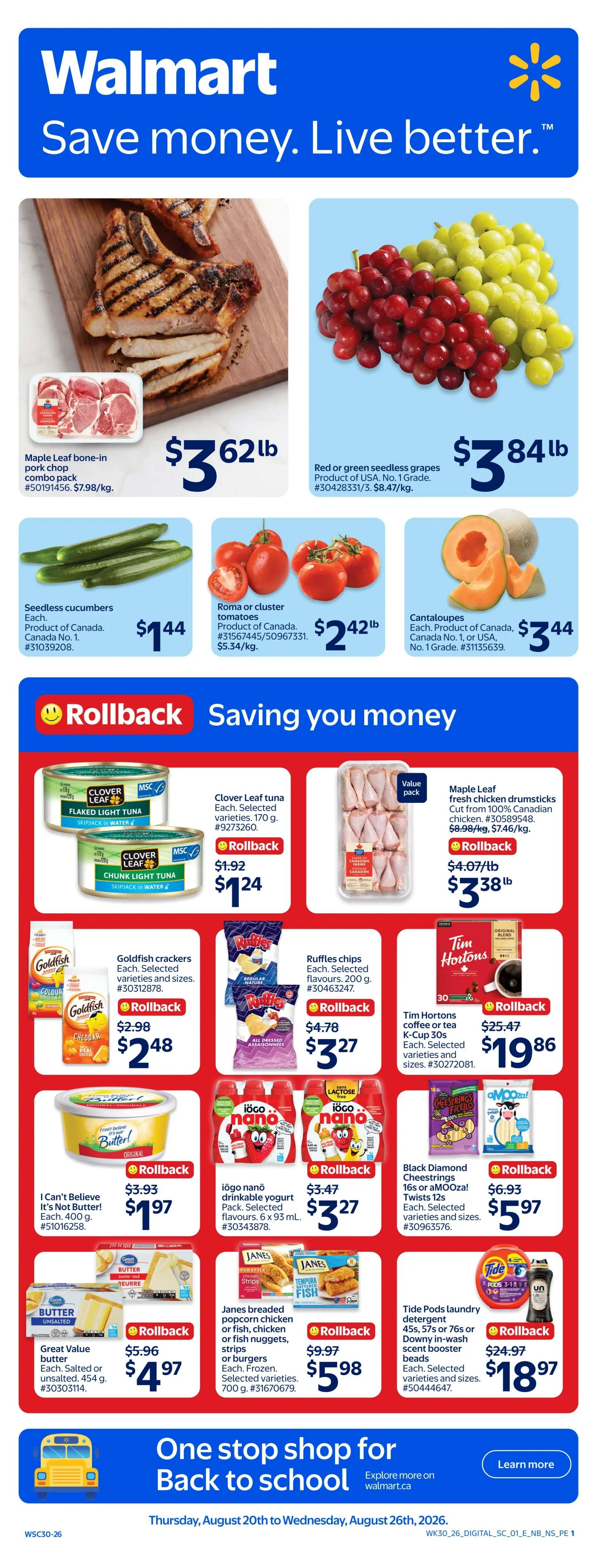 Walmart (Atlantic) Flyer August 20 to 26