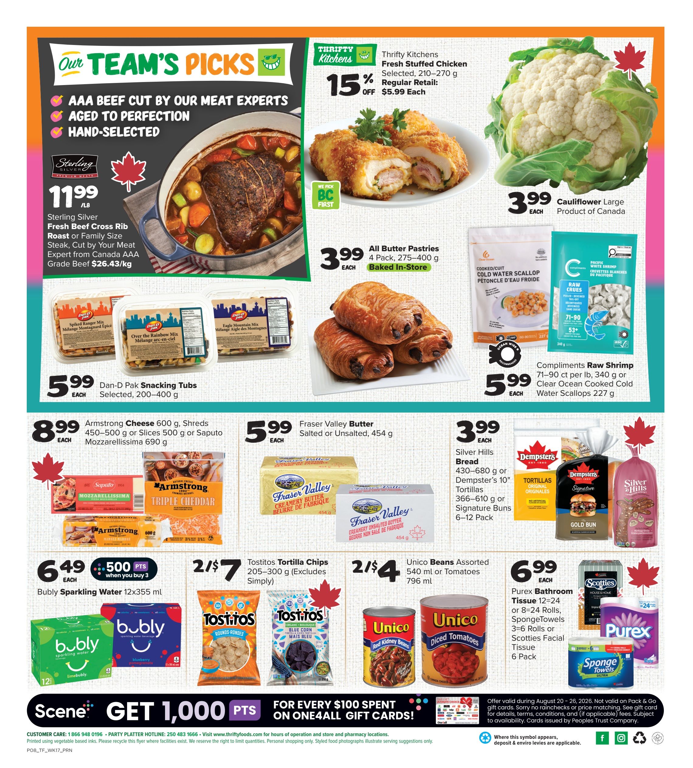 Thrifty Foods Flyer August 20 to 26