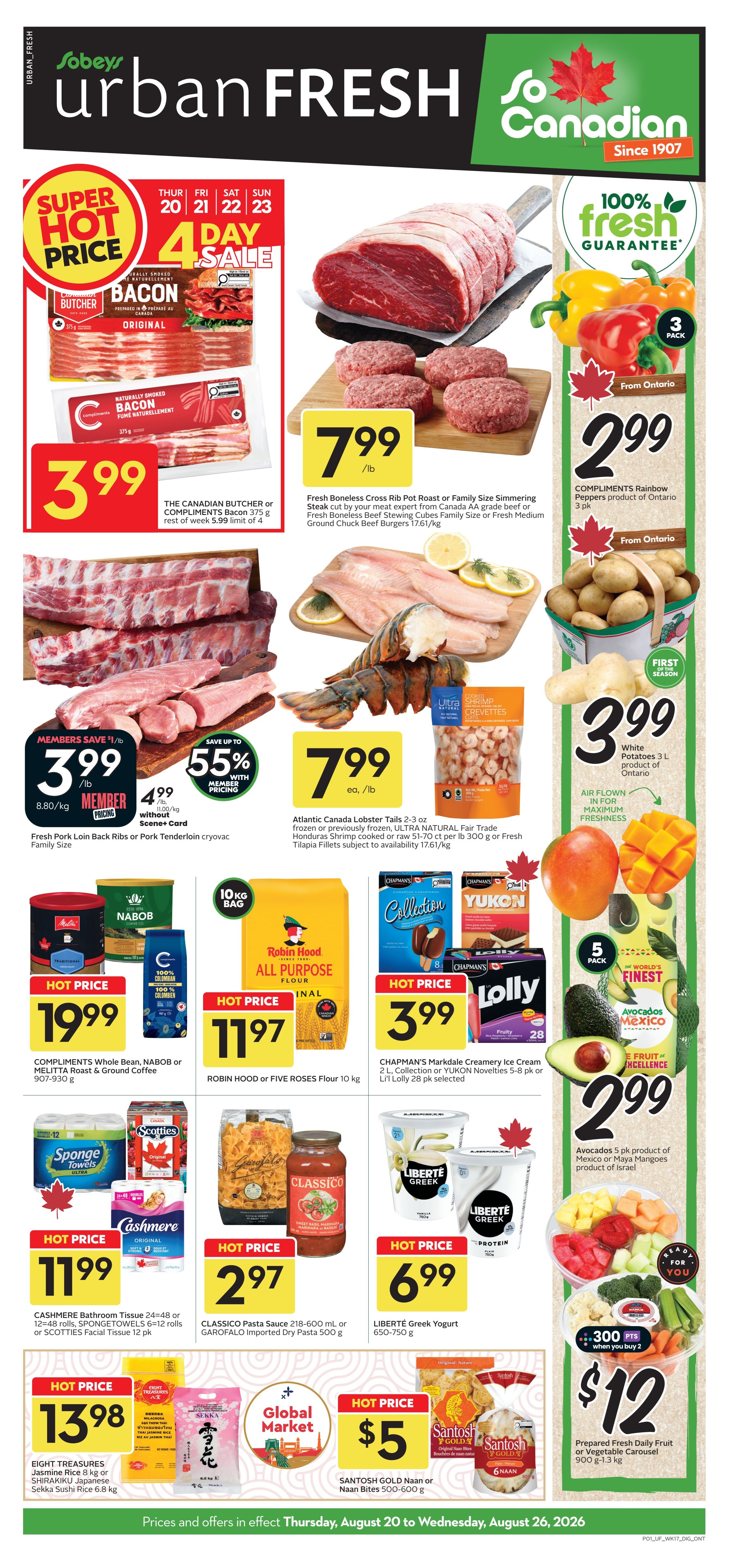 Sobeys Urban Fresh Flyer August 20 to 26