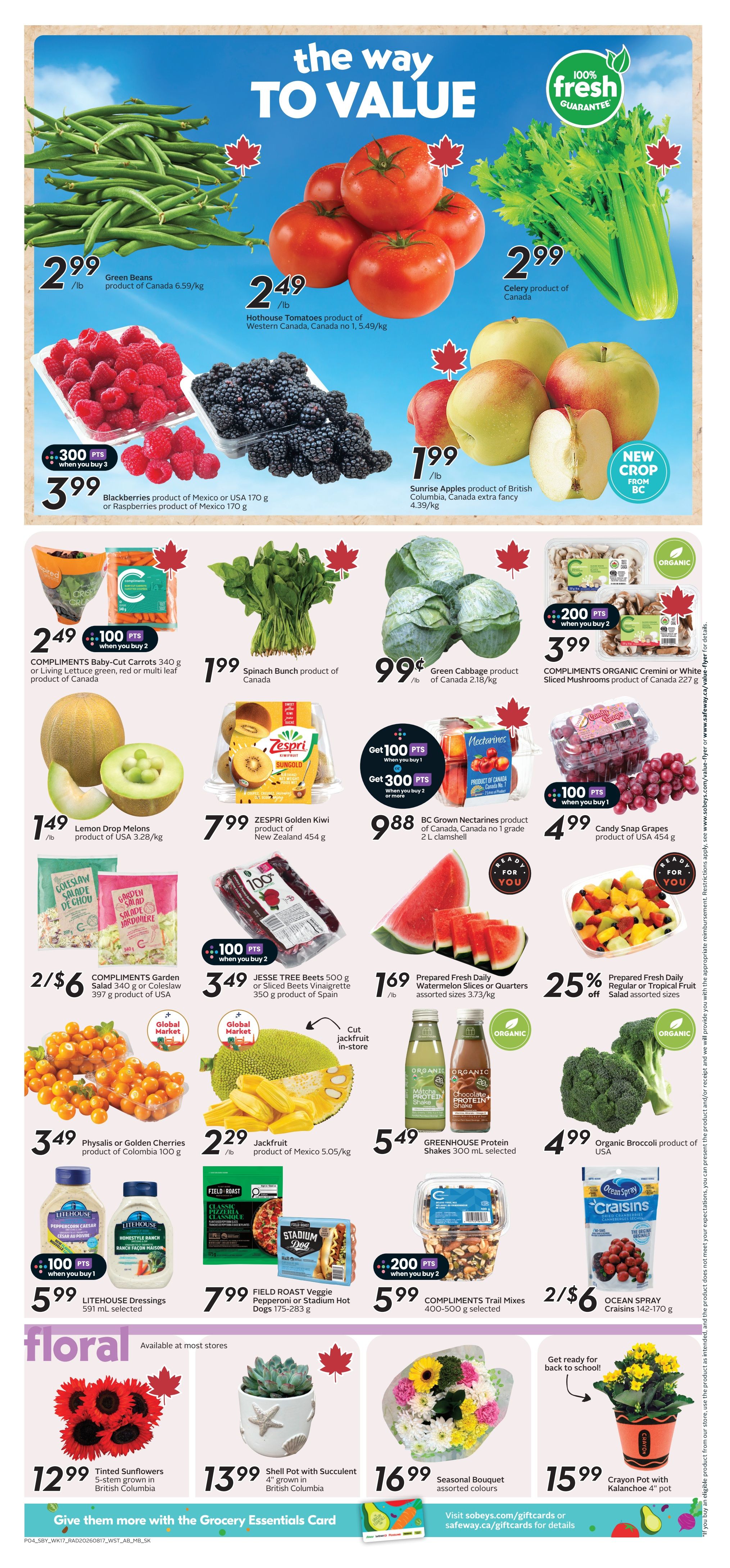 Sobeys/Safeway (AB) Flyer August 20 to 26
