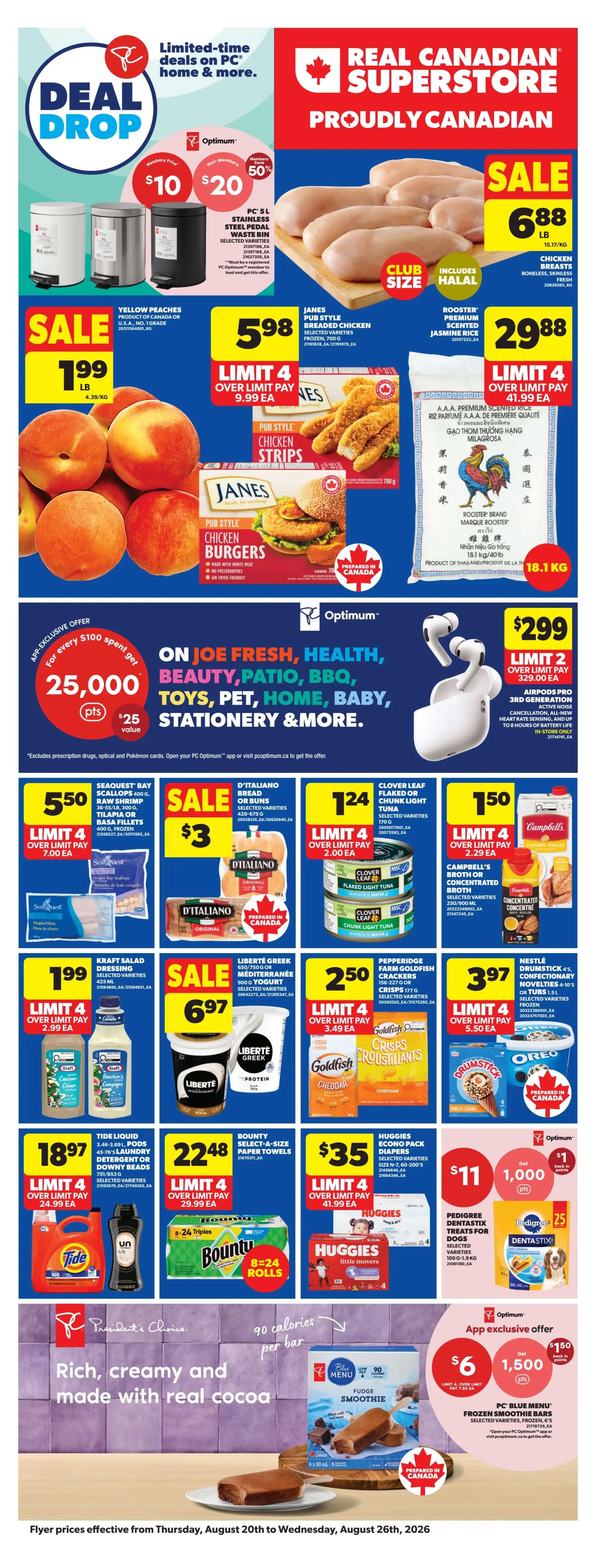 Real Canadian Superstore (West) Flyer August 20 to 26