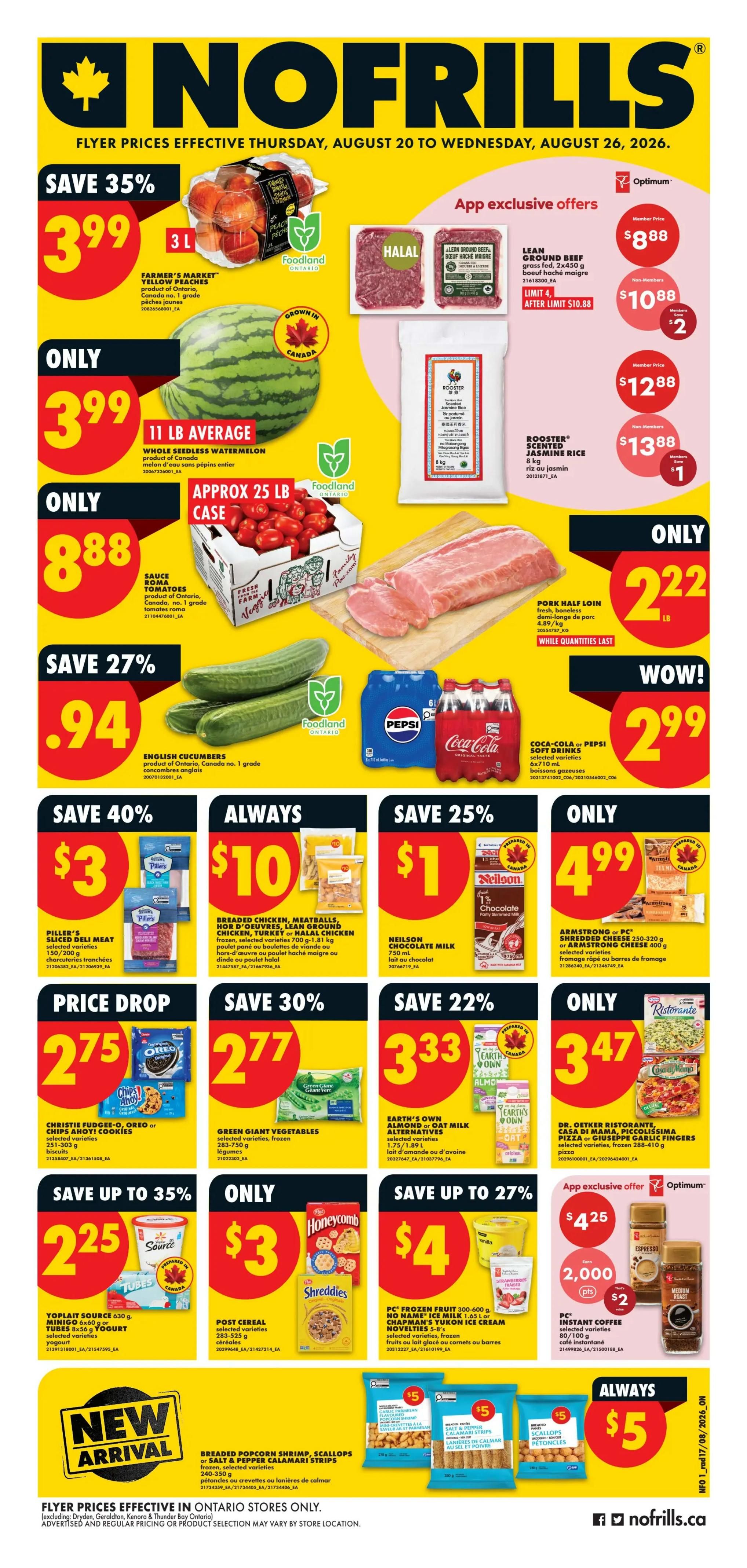 No Frills (ON) Flyer August 20 to 26