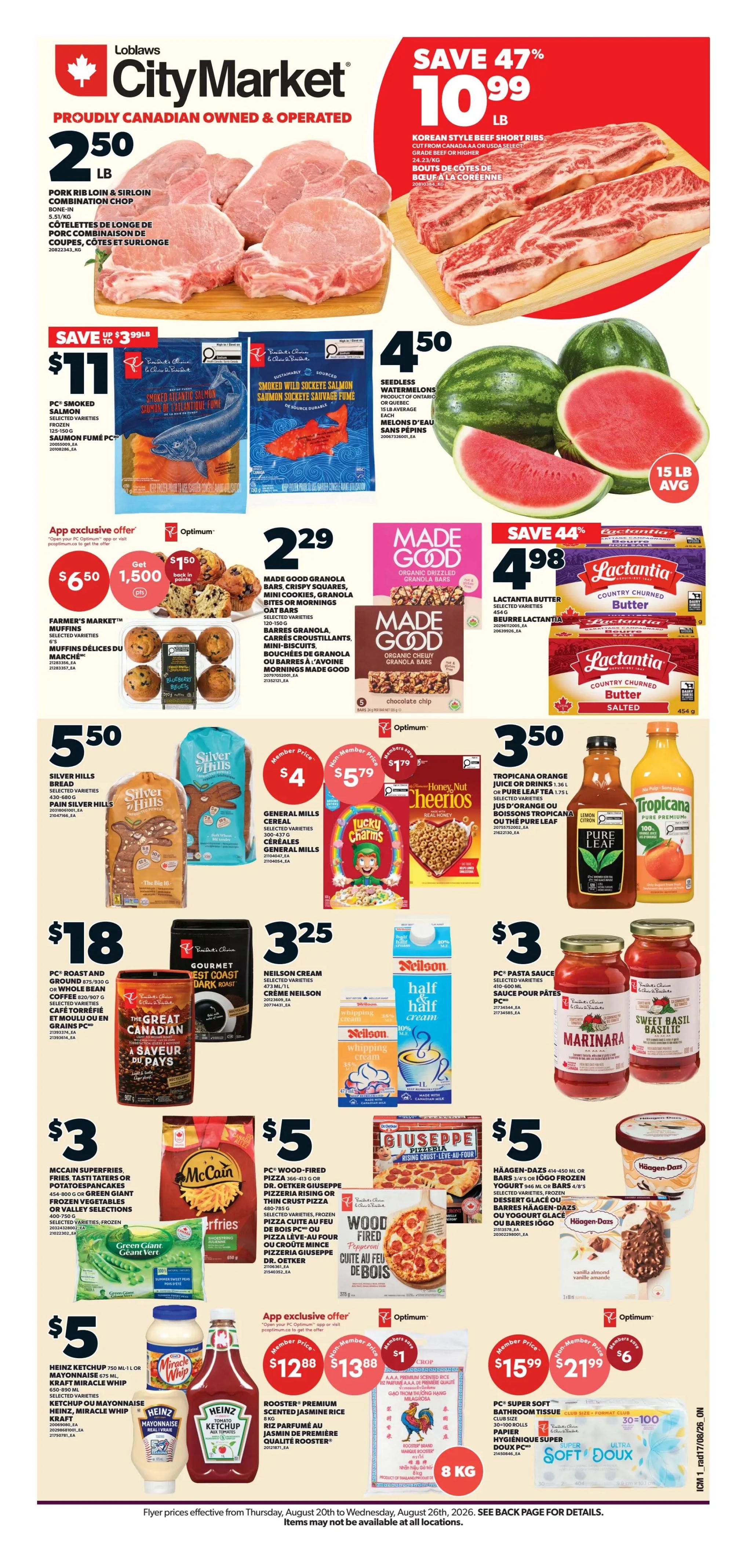 Loblaws City Market (ON) Flyer August 20 to 26
