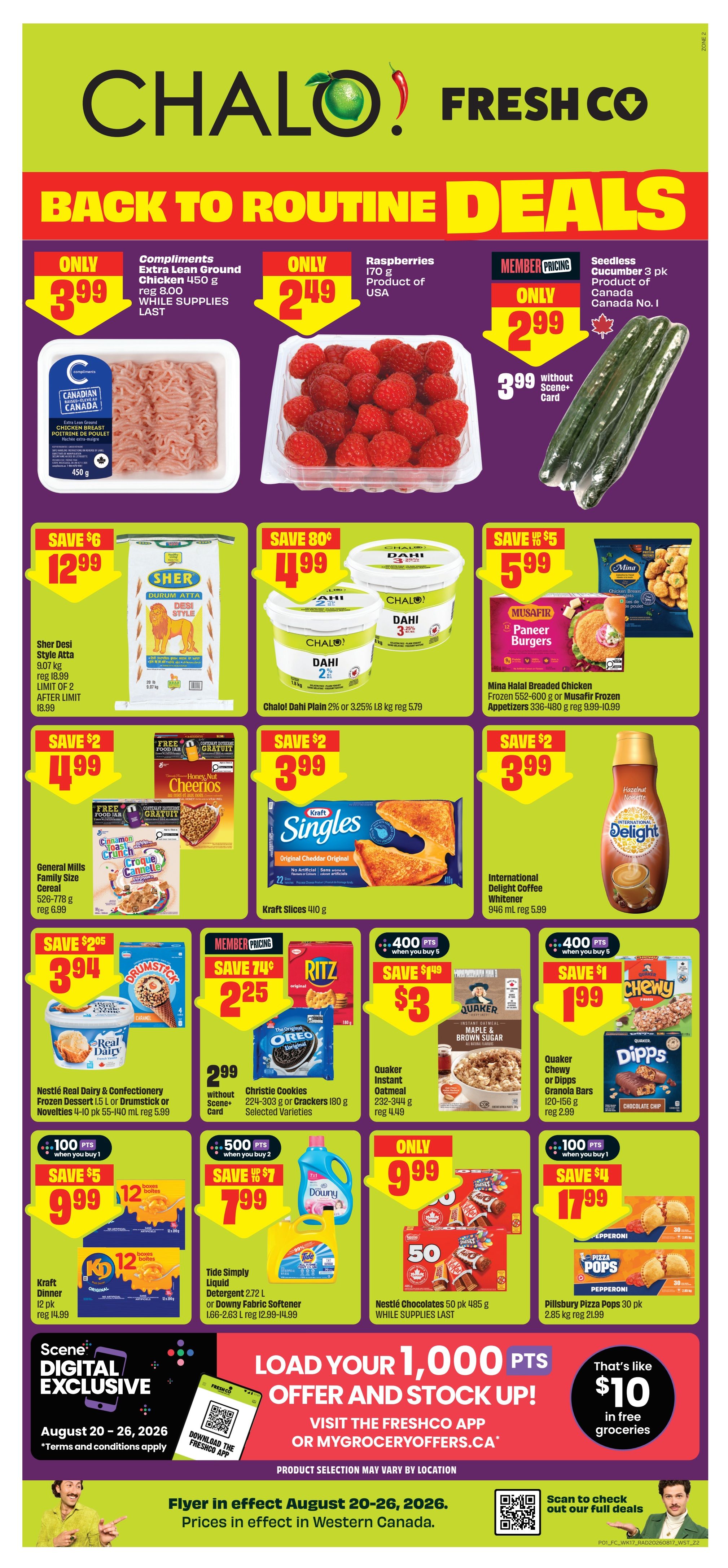 Chalo! FreshCo (West) Flyer August 20 to 26