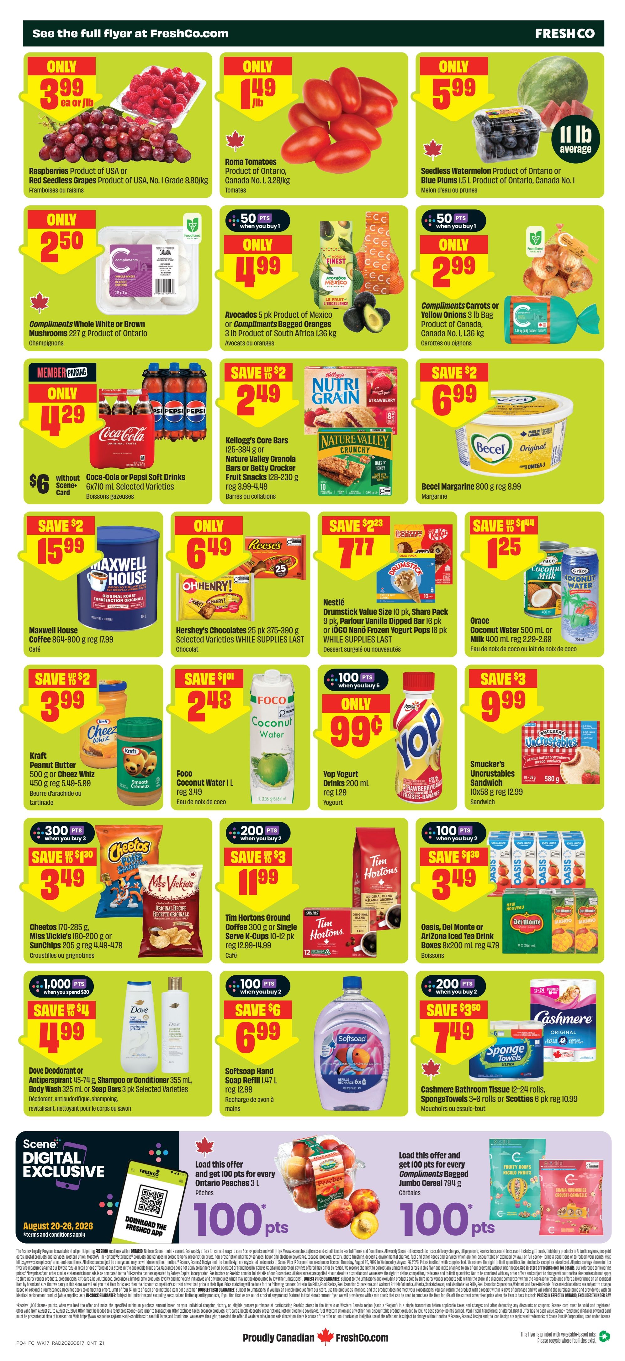 FreshCo (ON) Flyer August 20 to 26