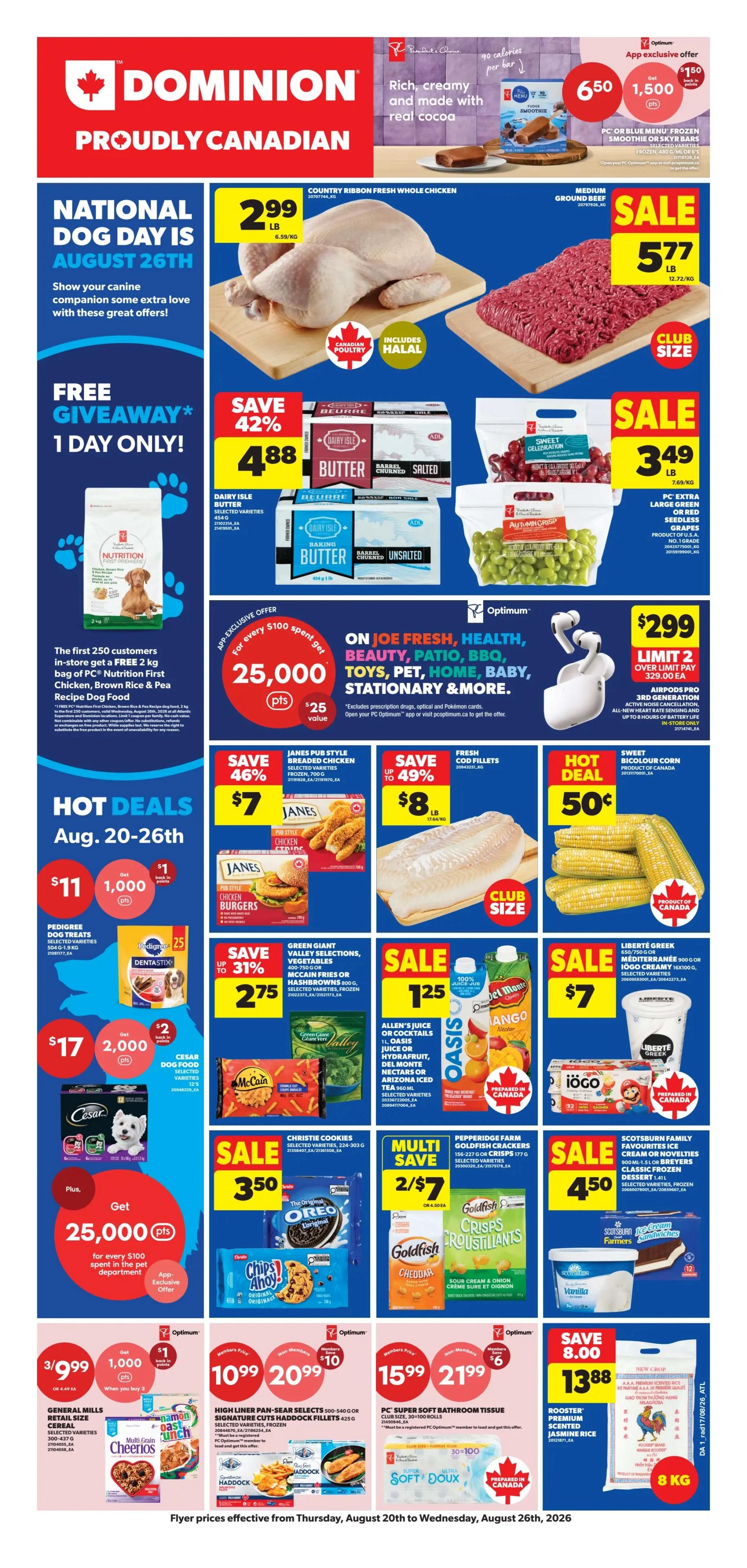 Dominion Flyer August 20 to 26
