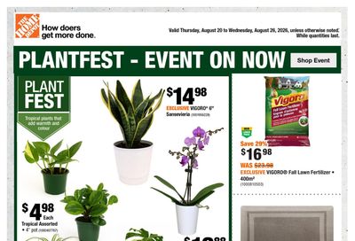 Home Depot (BC) Flyer August 20 to 26