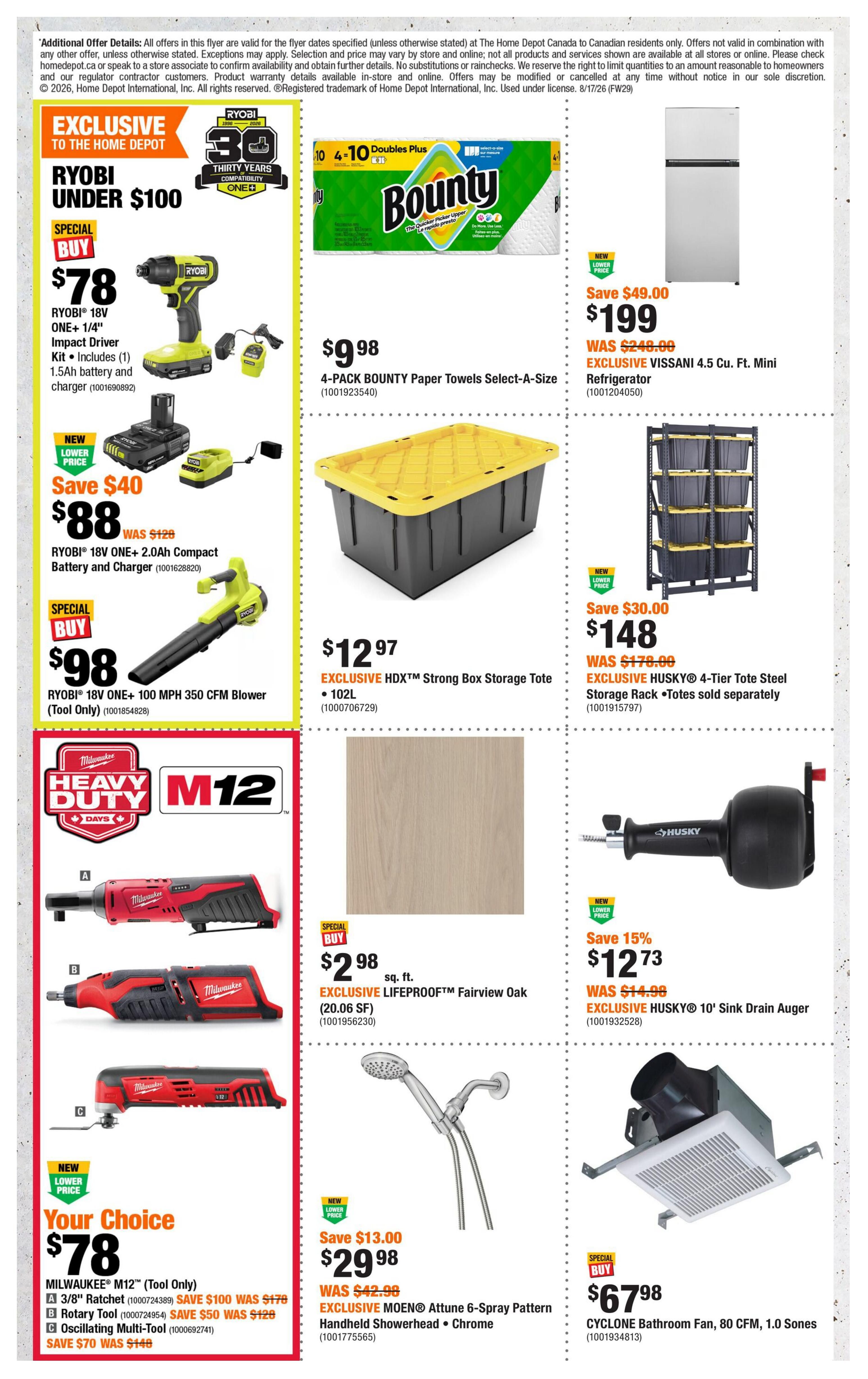 Home Depot (BC) Flyer August 20 to 26