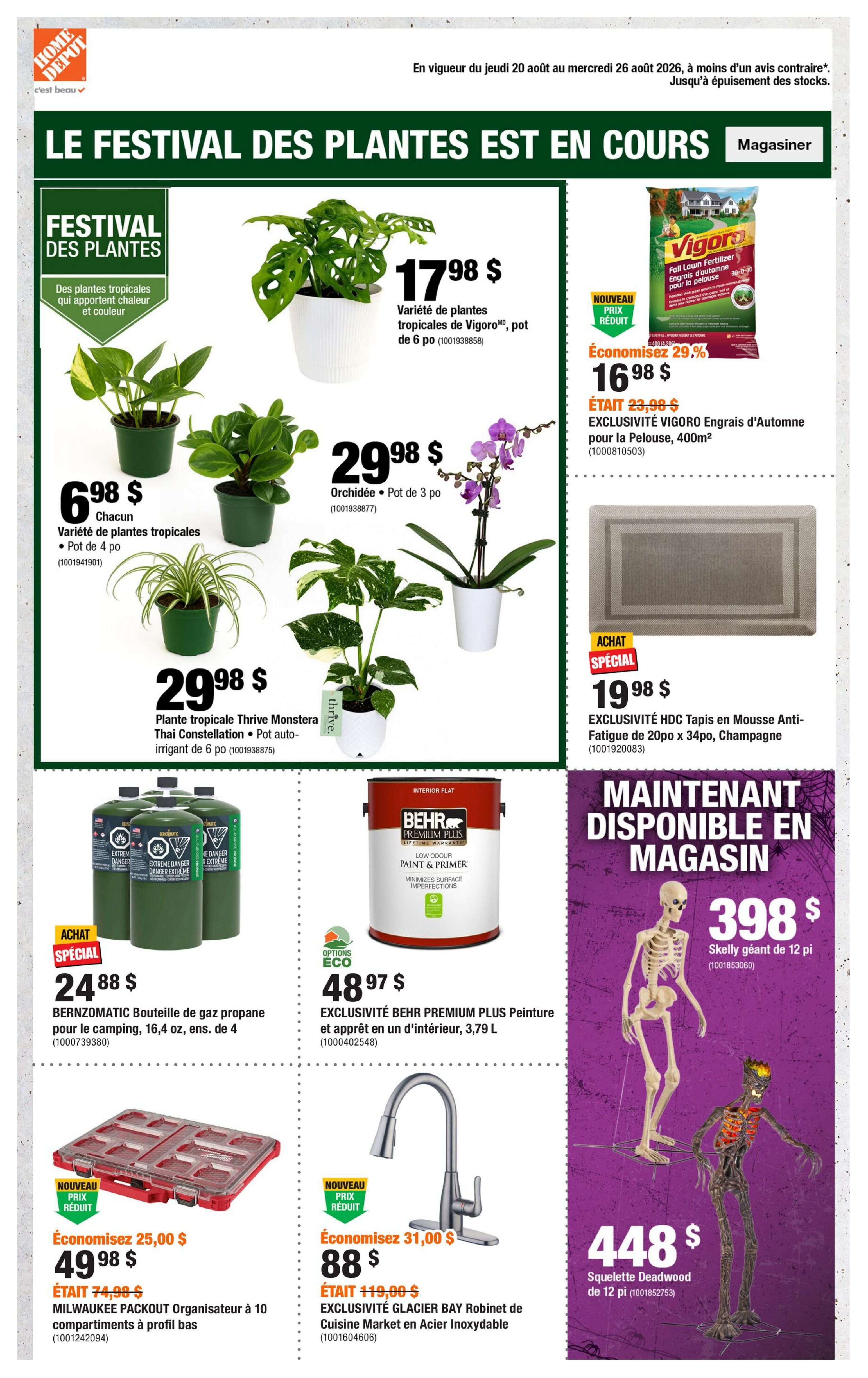 Home Depot (QC) Flyer August 20 to 26