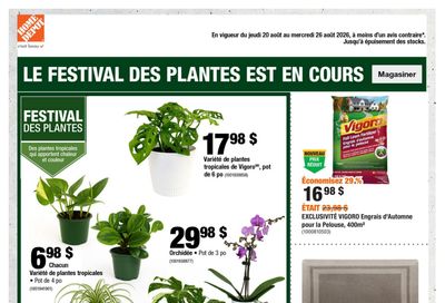Home Depot (QC) Flyer August 20 to 26