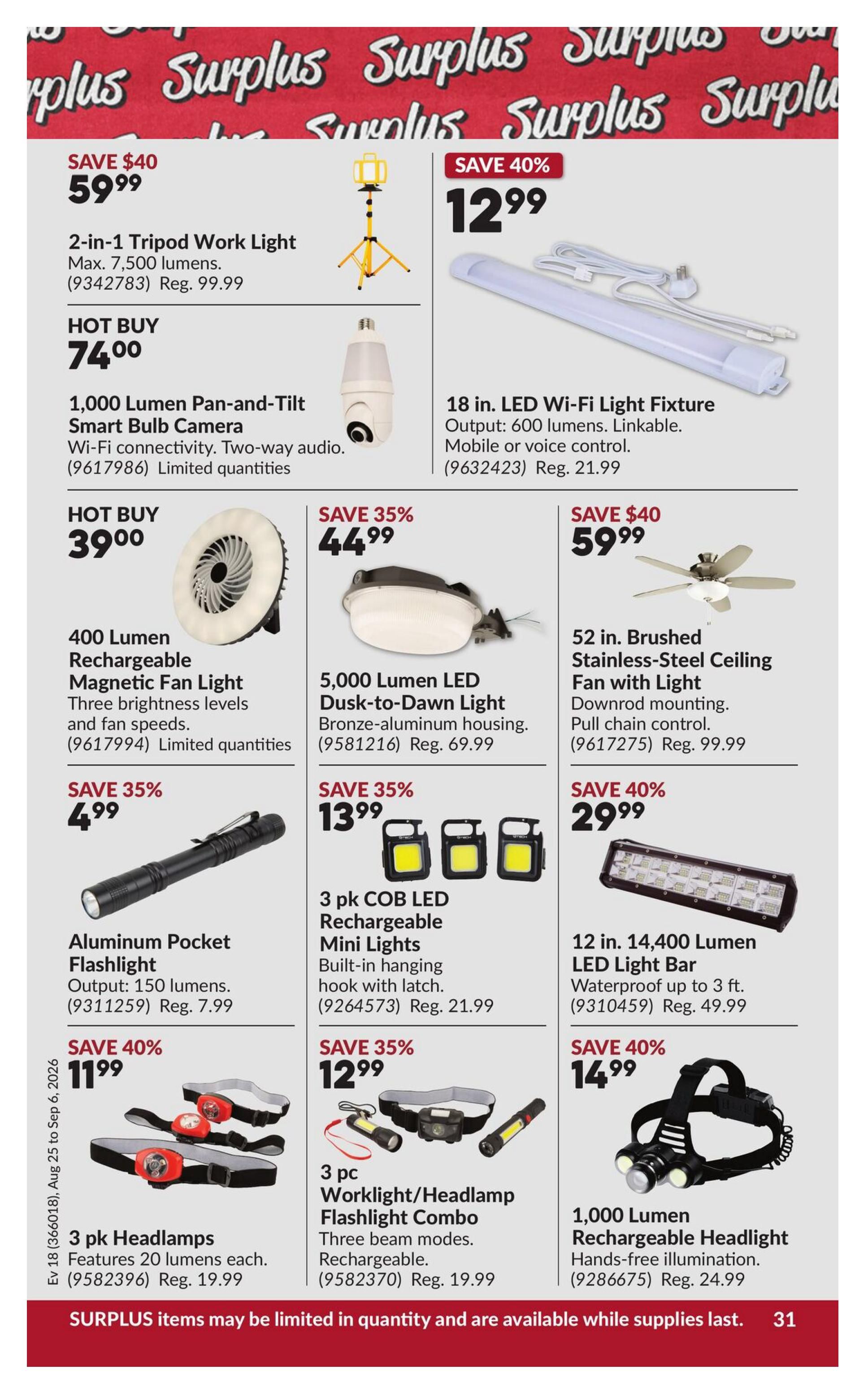 Princess Auto Flyer August 25 to September 6