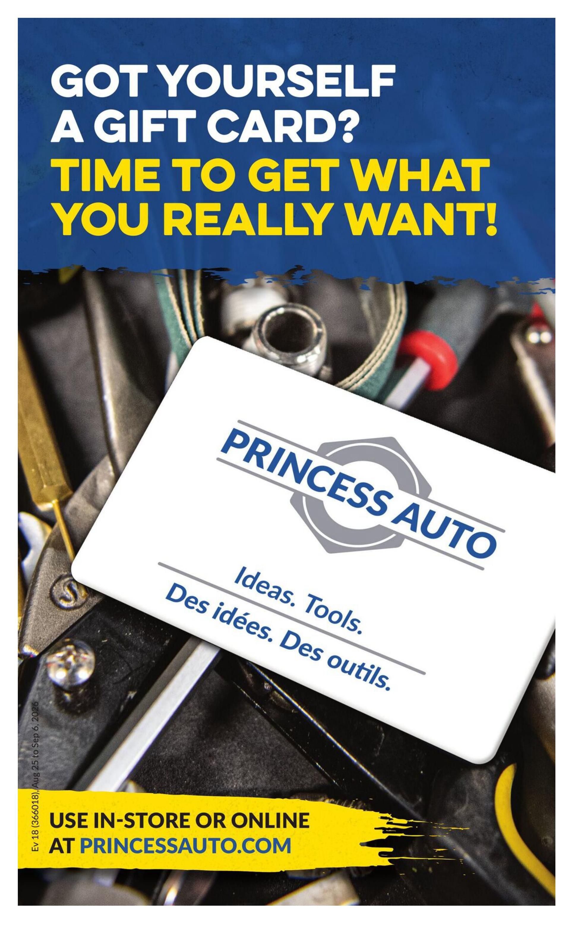 Princess Auto Flyer August 25 to September 6