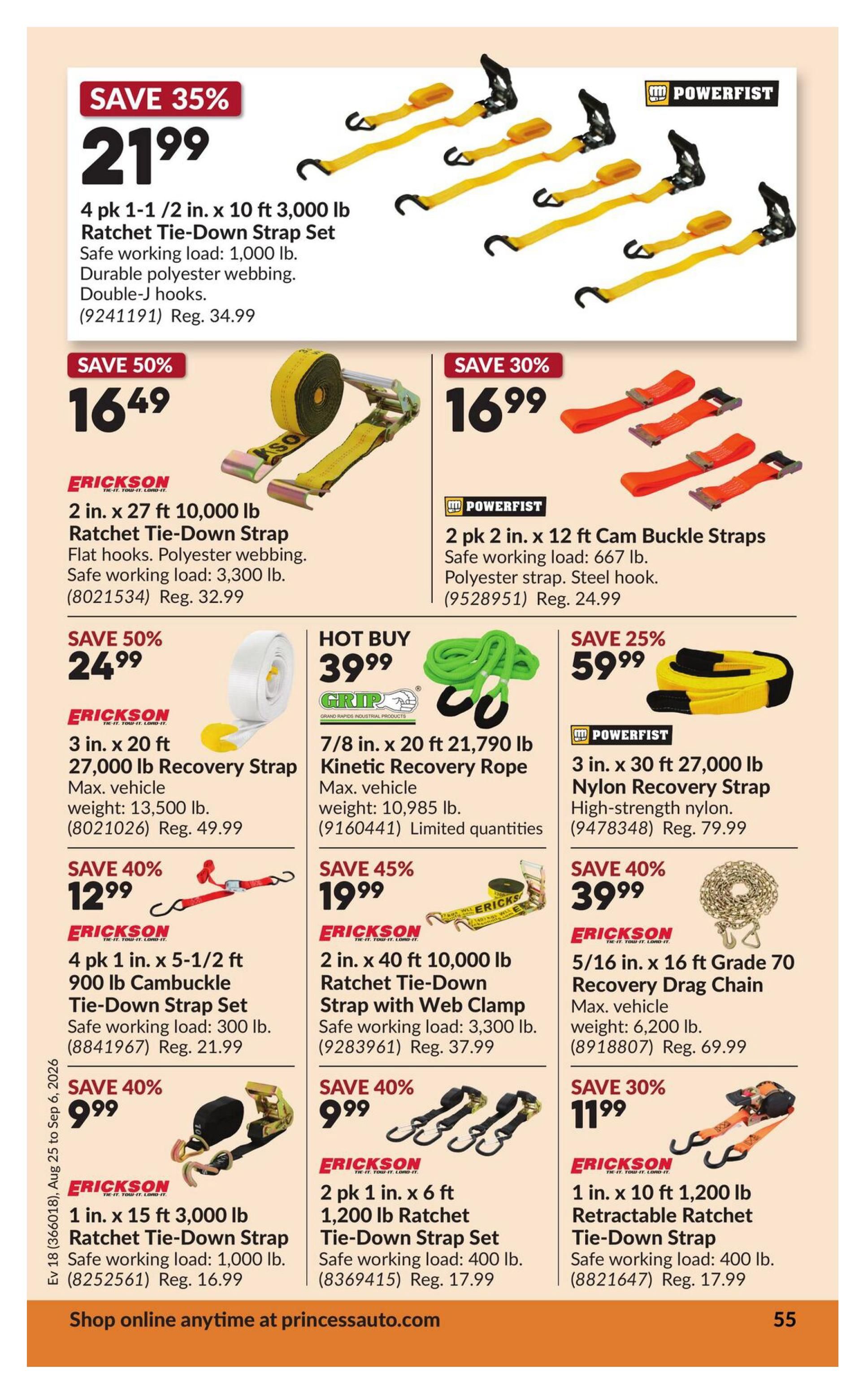 Princess Auto Flyer August 25 to September 6