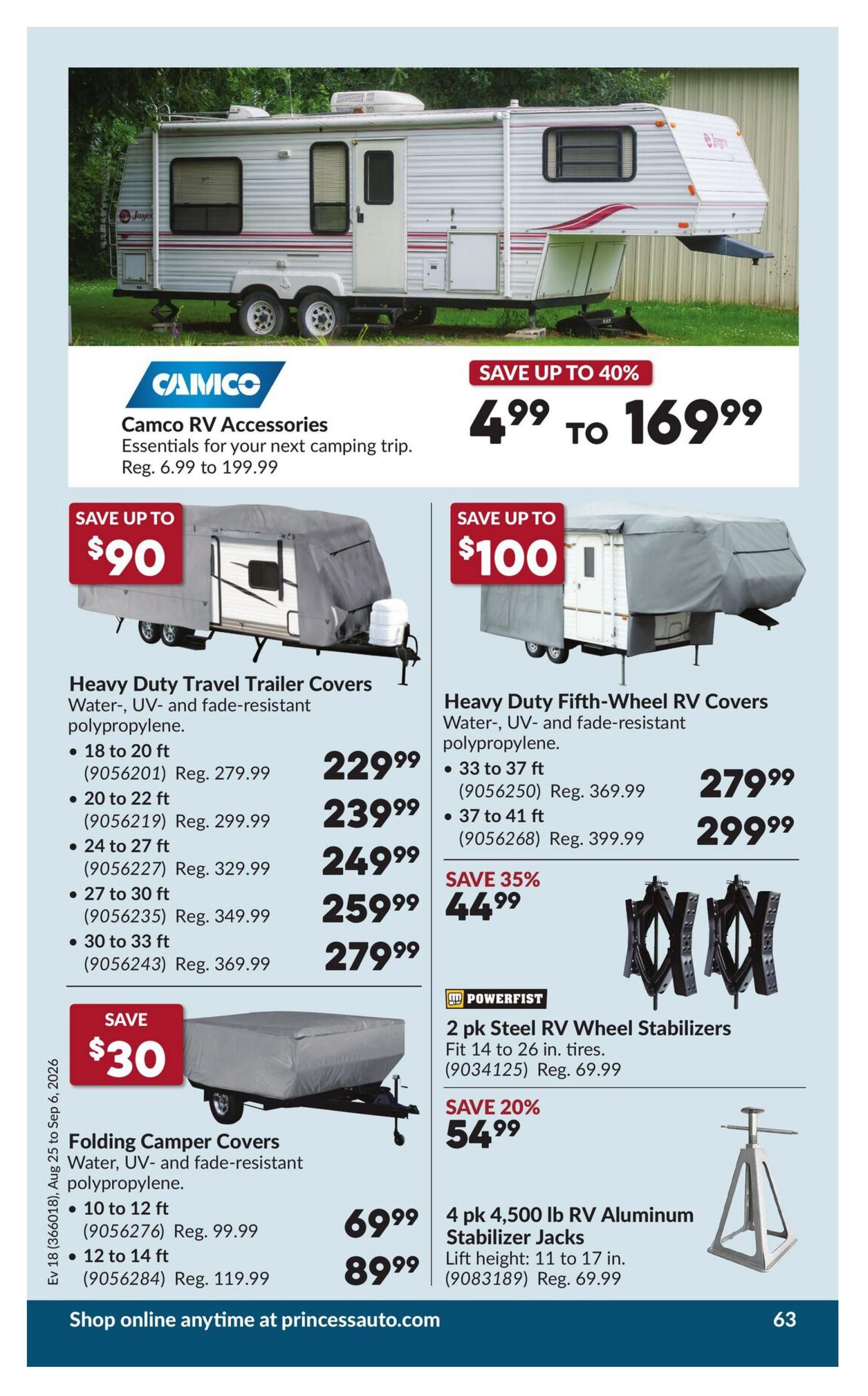 Princess Auto Flyer August 25 to September 6