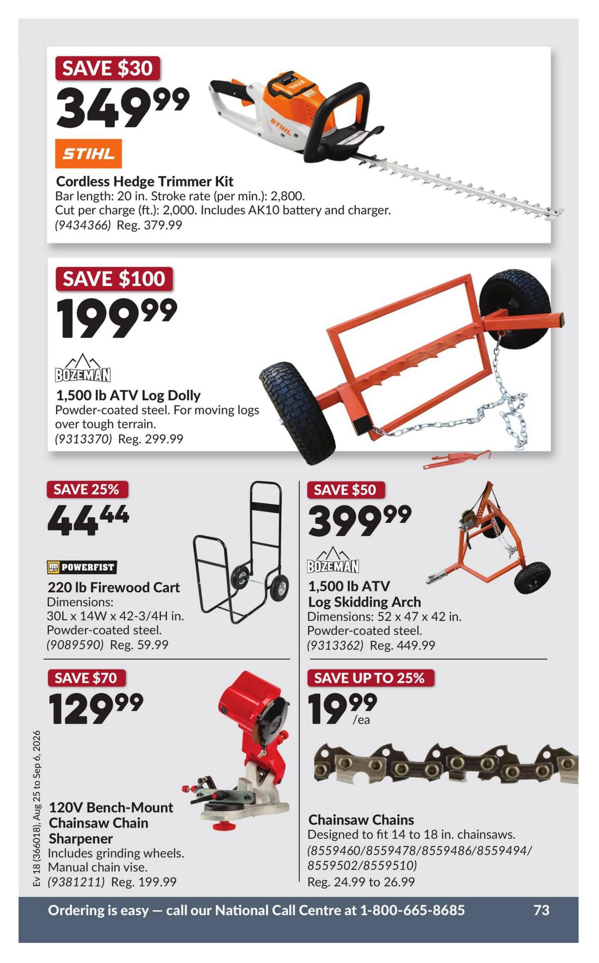 Princess Auto Flyer August 25 to September 6