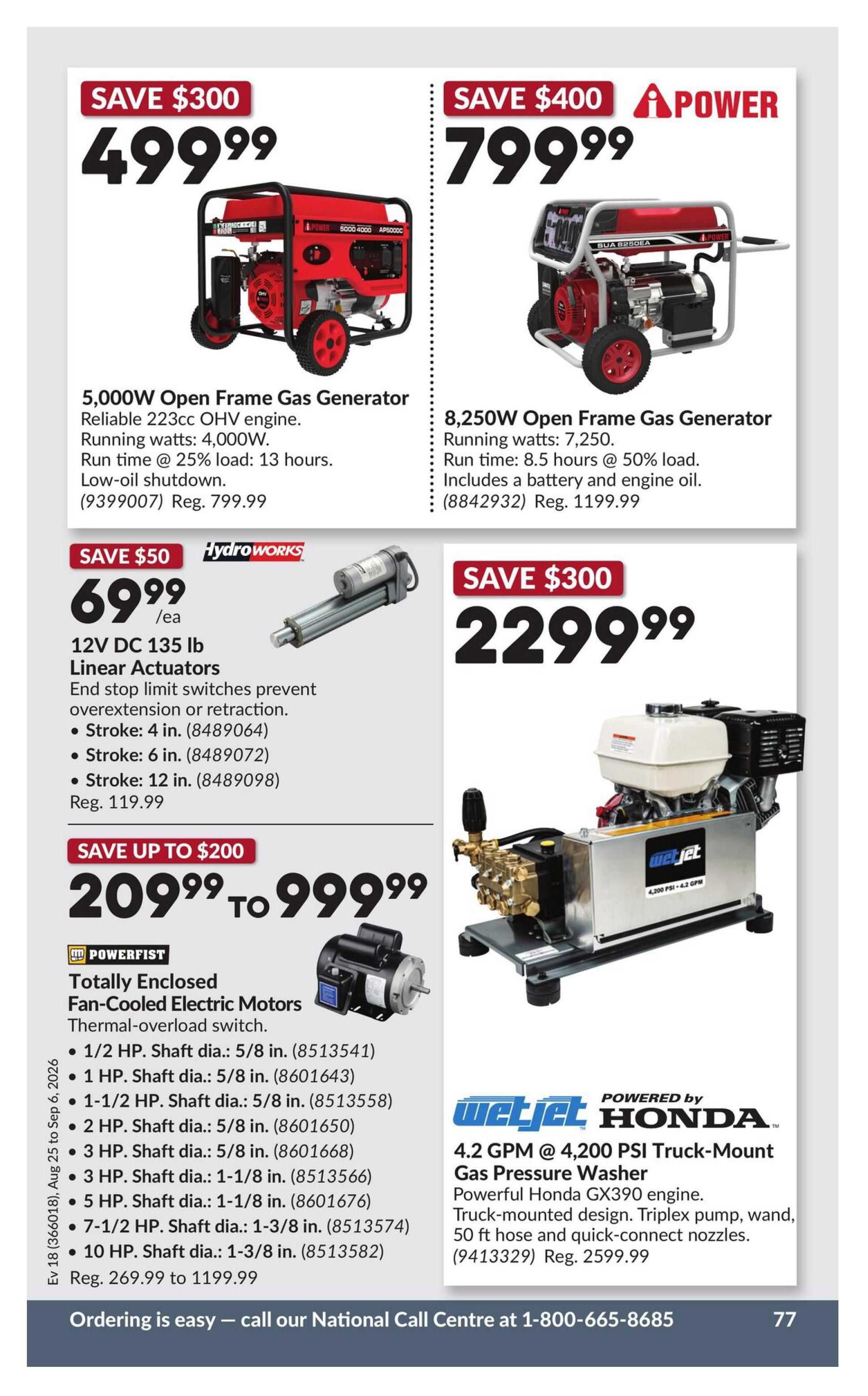 Princess Auto Flyer August 25 to September 6