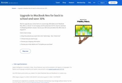 RBC: Upgrade to MacBook Neo for back to school and save 30%