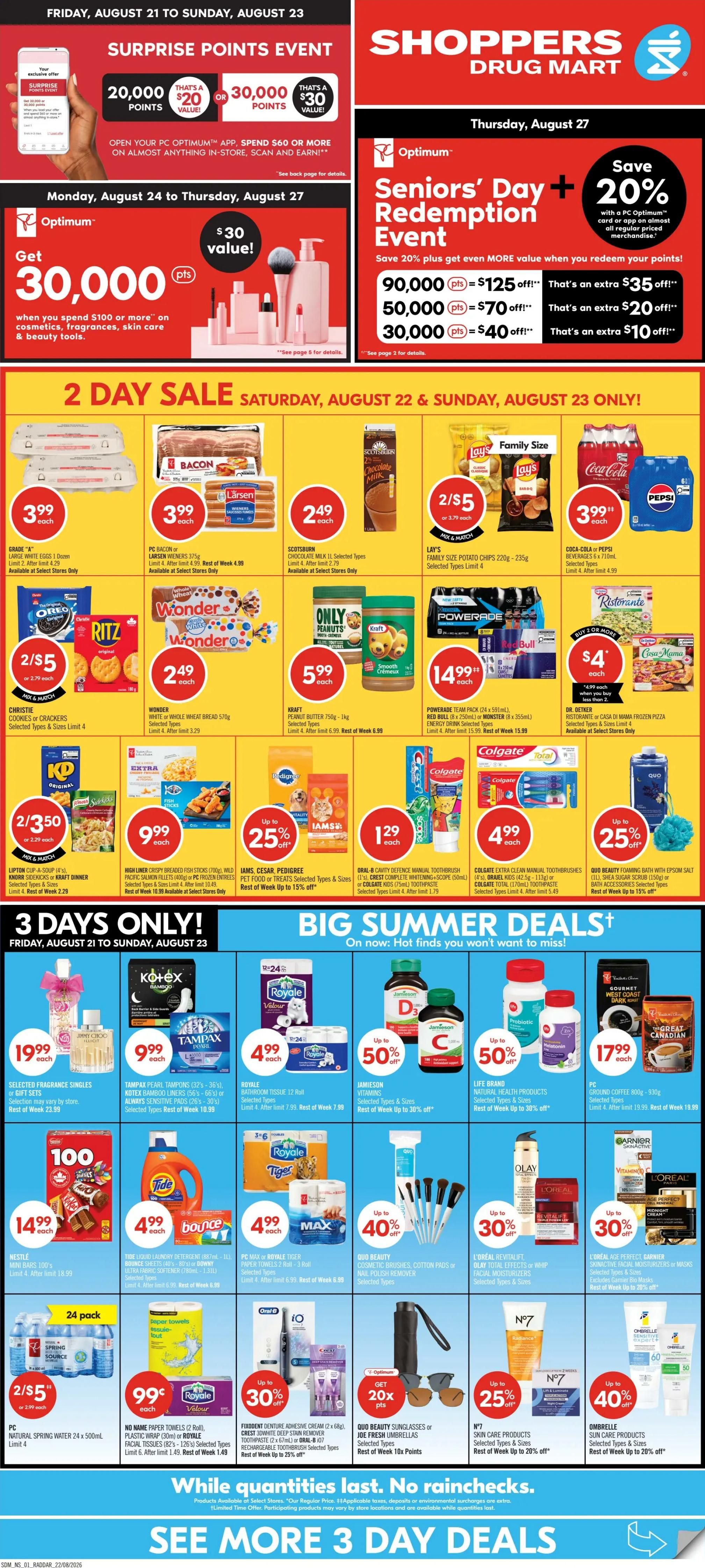 Shoppers Drug Mart (Atlantic) Flyer August 22 to 27