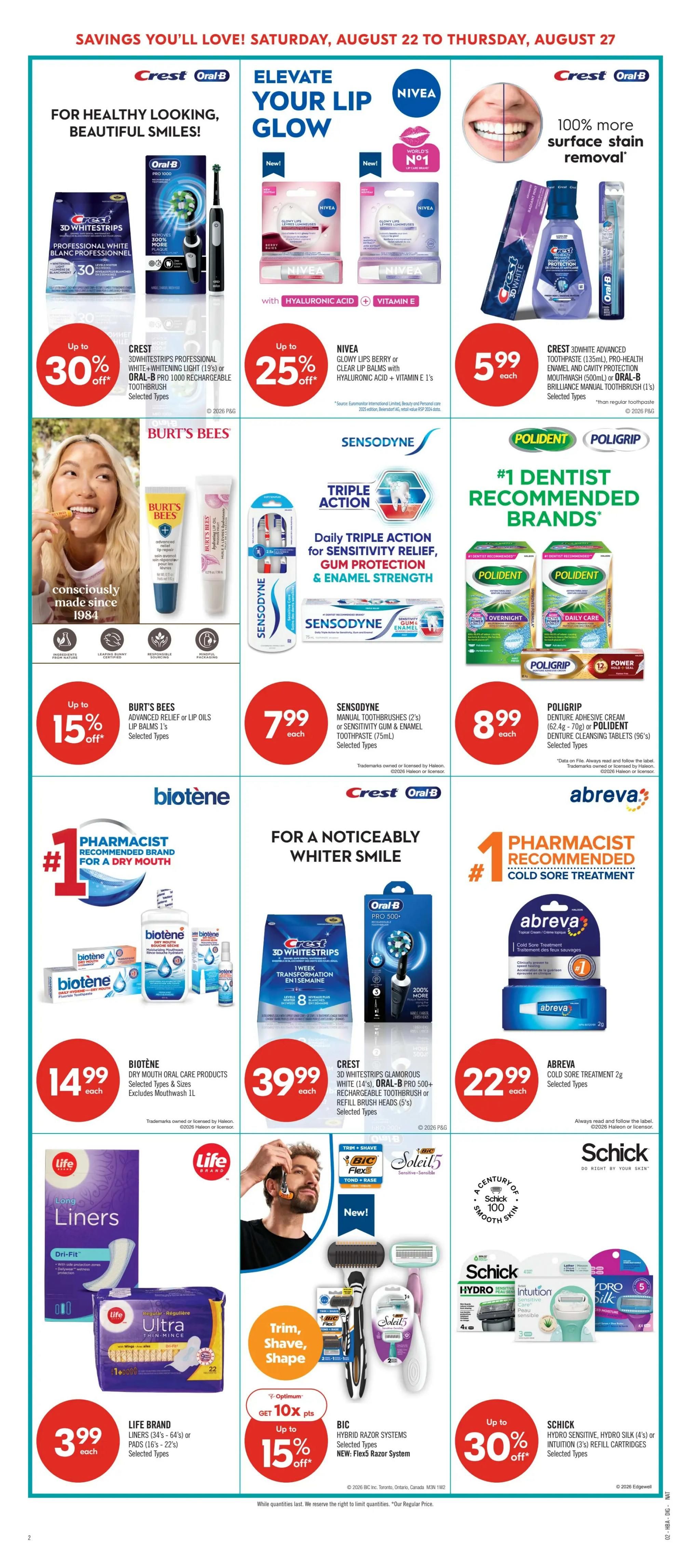 Shoppers Drug Mart (Atlantic) Flyer August 22 to 27