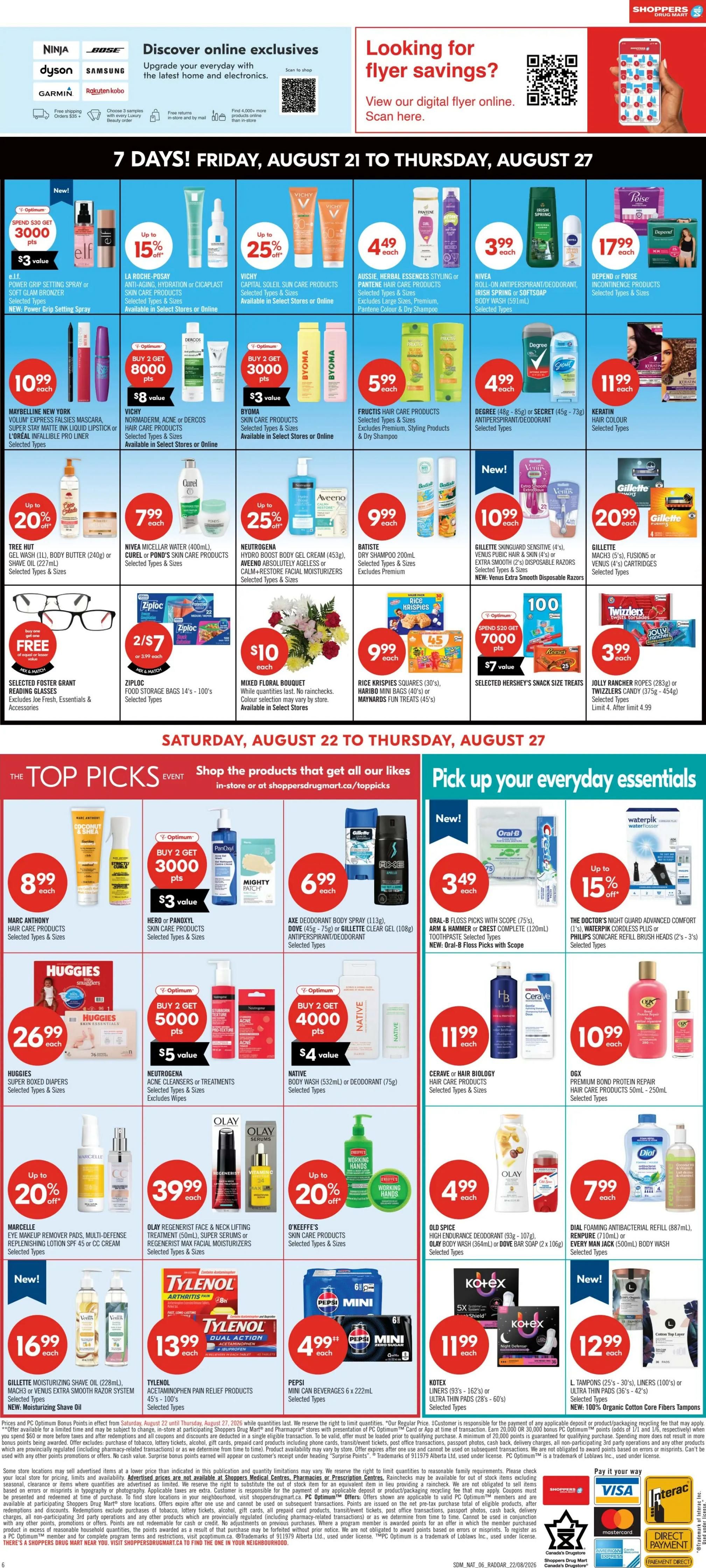 Shoppers Drug Mart (Atlantic) Flyer August 22 to 27